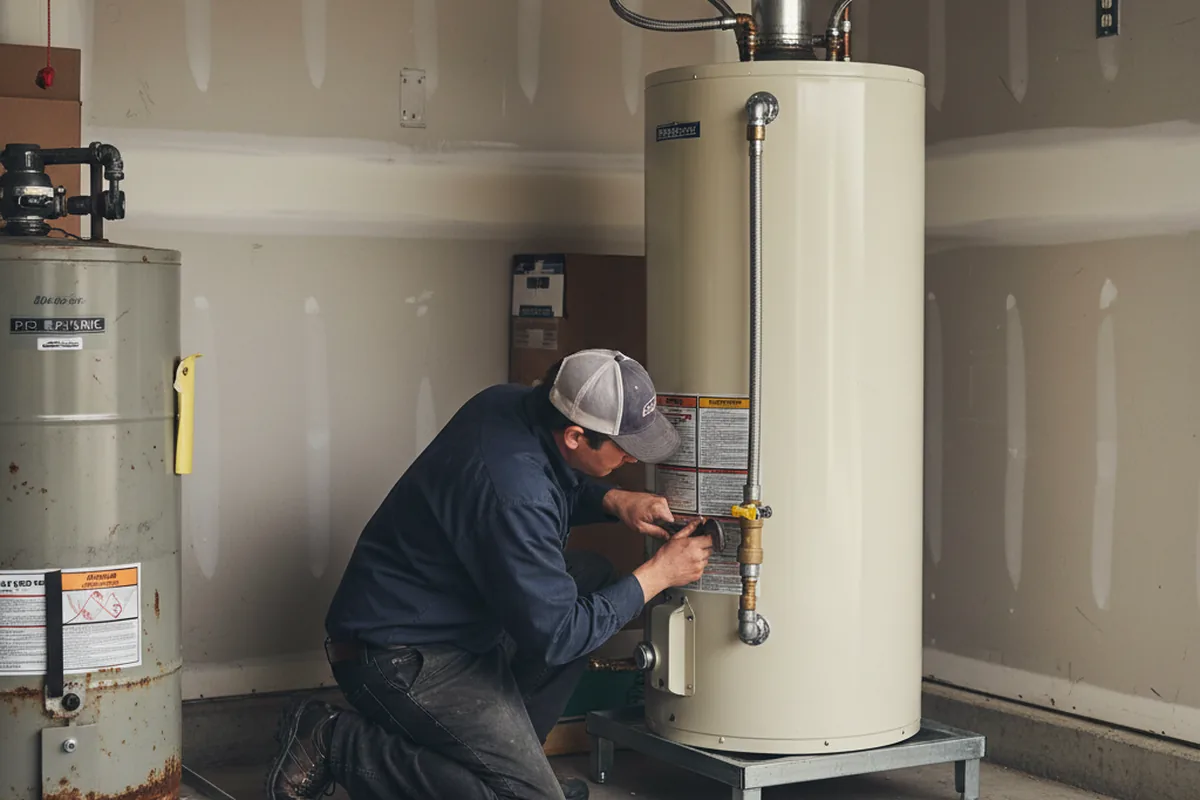 Water heater and shutoff valve replacement in Yoakum